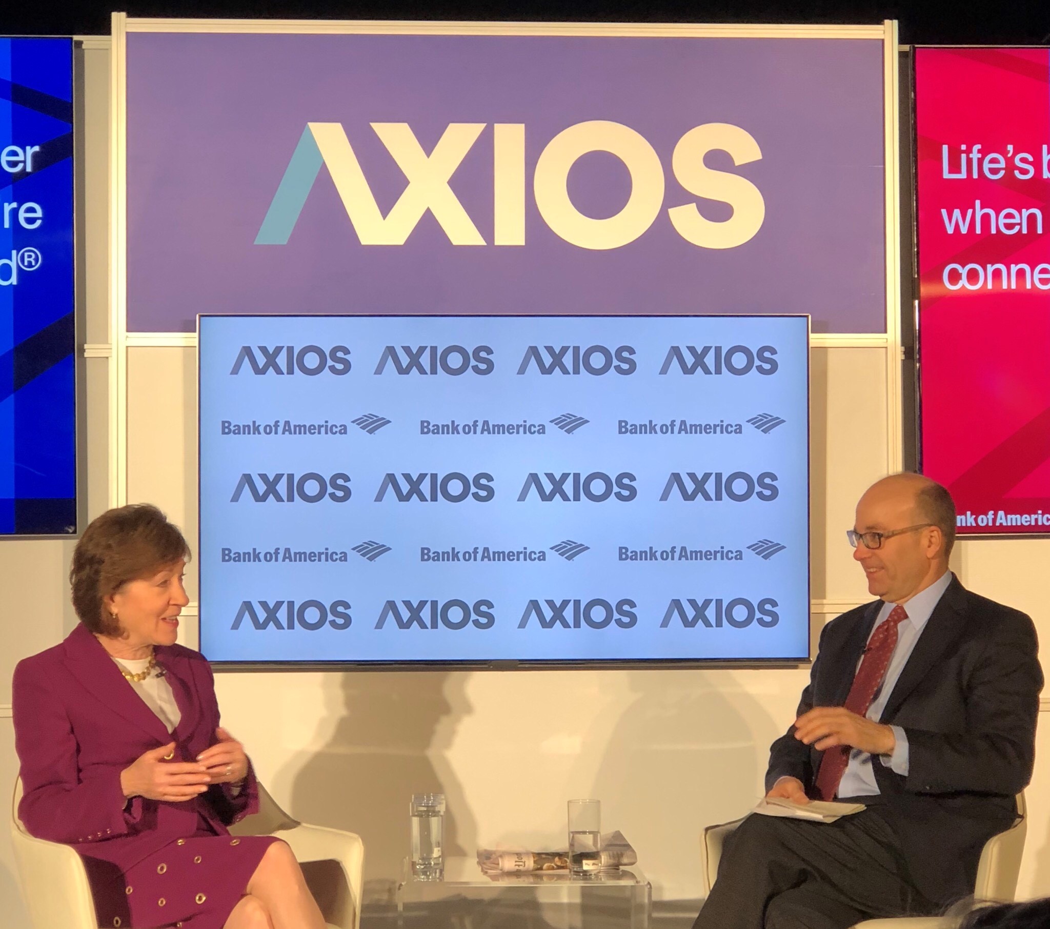 Sen. Susan Collins (R-ME) with Mike Allen