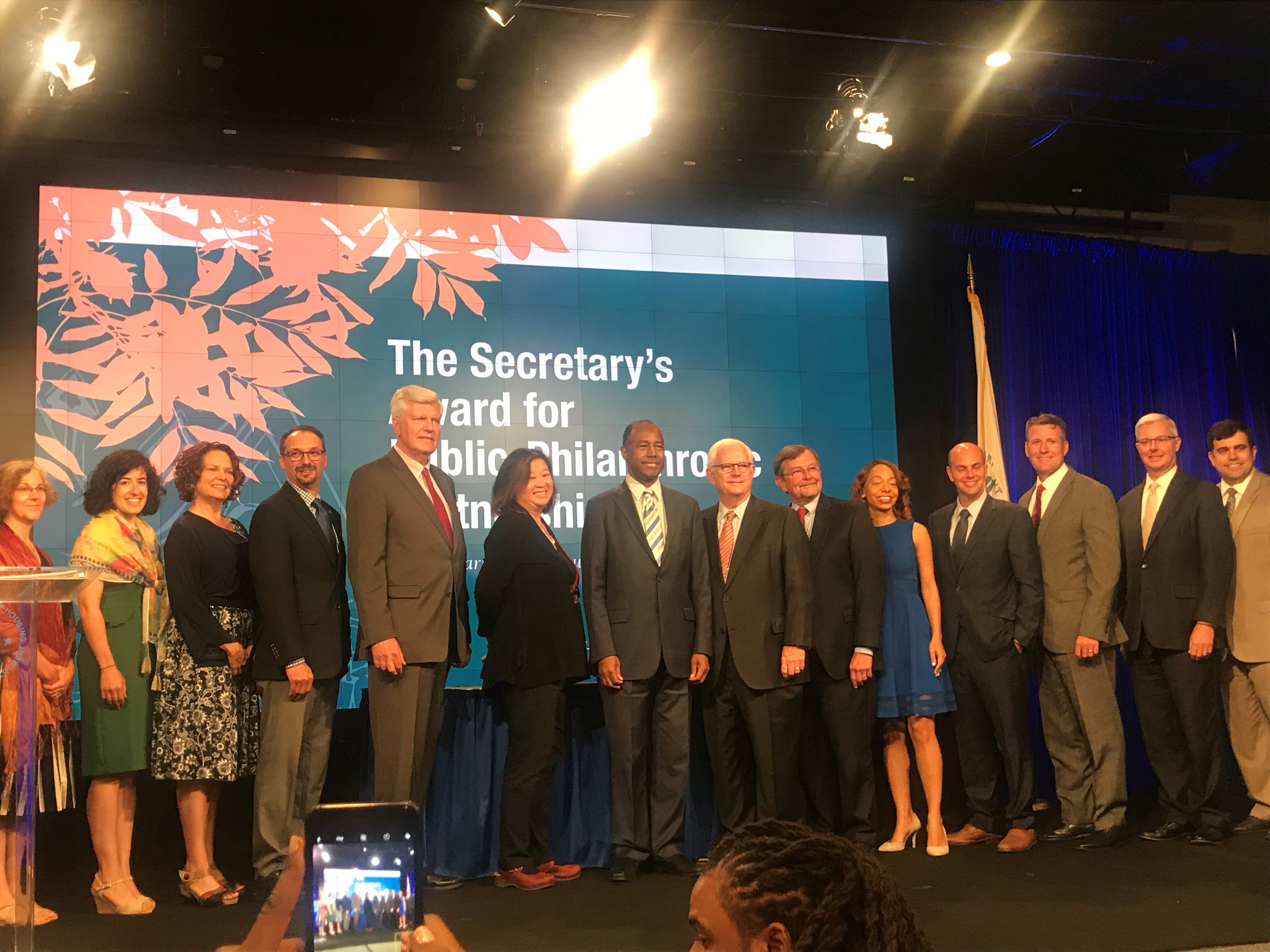 All winners of the 2018 HUD Secretary's Award.
